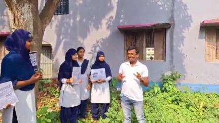 বেলডাঙা ১: বেগুনবাড়ি উচ্চ বিদ্যালয় দুইদিন ধরে পালিত হল ধরিত্রী দিবস