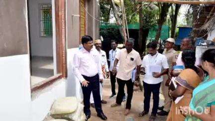 கூத்தாநல்லூர்: கண் கொடுத்த வணிதம் ஊராட்சியில் மாவட்ட ஆட்சியர் ஆய்வு