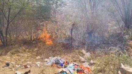 पुष्कर: खरखेडी स्थित जंगल में लगी आग, सूचना पर फायर ब्रिगेड ने मौके पर पहुंचकर कड़ी मशक्कत के बाद पाया आग पर काबू