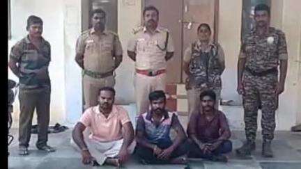 பெருந்துறை: சென்னிமலை வனப்பகுதியில் முயல் வேட்டையில் ஈடுபட்ட மூன்று பேர் கைது