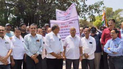 आंबेगाव: जैन समाजाच्या वतीने घोडेगाव येथे मूक मोर्चा