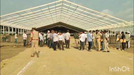 తాడికొండ: రాజధాని ప్రాంతంలో ప్రధానమంత్రి నరేంద్ర మోడీ పర్యటన ఏర్పాటును పరిశీలించిన మంత్రి నారాయణ, గుంటూరు కలెక్టర్ నాగలక్ష్మి