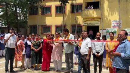 हसनगंज: आदर्श मध्य व उच्च माध्यमिक विद्यालय हसनगंज में विद्यालय स्तरीय मसाल प्रतियोगिता आयोजित