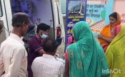 बरियारपुर: नौवागढ़ी दुर्गा स्थान के प्रांगण में निःशुल्क स्वास्थ्य जांच शिविर का हुआ आयोजन