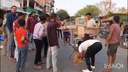 भैंसदेही: पहलगाम में हुए आतंकी हमले के विरोध में हिंदू संगठन ने सावलमेंढा में आतंकवाद का जलाया पुतला