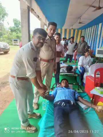 কেশপুর: গ্রীষ্মকালীন রক্ত সংকট মেটাতে আনন্দপুর থানার পুলিশের পক্ষ থেকে রক্তদান শিবিরের আয়োজন হলো শনিবার