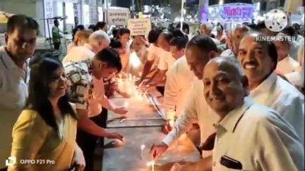 नीमच: पहलगांव घटना के विरोध में सकल जैन समाज ने मौन रैली निकाली, नीमच के भारत माता चौराहे पर श्रद्धांजलि दी