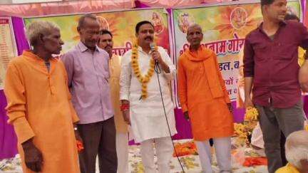 बड़नगर: विधायक जितेंद पंड्या गोस्वामी ने समाज के सामूहिक विवाह में शिरकत की