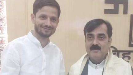 तरारी: तरारी विधायक विशाल प्रशांत ने बिहार सरकार के नगर विकास एवं आवास मंत्री जीवेश कुमार से मुलाकात की, विकास पर हुई चर्चा