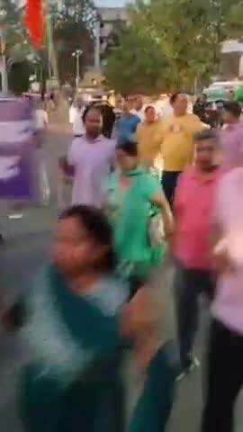 कालका: विश्व हिंदू परिषद ने पिंजौर मार्किट में पाकिस्तान मुर्दाबाद के नारे लगाए, आतंकवाद के विरोध में रैली निकाली