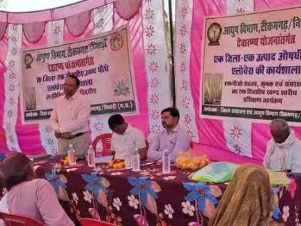 लिधौरा: आंवला हाईटेक नर्सरी में 'एक जिला एक औषधीय उत्पाद' योजना के तहत एलोवेरा उत्पादन पर वन समितियों के अध्यक्षों का प्रशिक्षण संपन्न