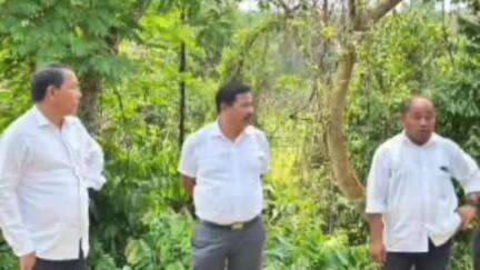 সাব্রুম: তৈকুম্বা উচ্চ বিদ্যালয়ে ছাত্রাবাস নির্মাণের জায়গা পরিদর্শন করলেন বিধায়ক