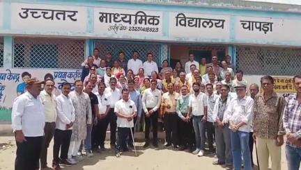 बागली: बागली के चापडा स्कूल में संकुल स्तरीय विदाई समारोह आयोजित