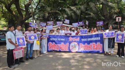 अलिबाग: दारुमुक्ती खारघरसाठी एल्गार
अलिबागमधील जिल्हाधिकारी कार्यालयासमोर निदर्शने