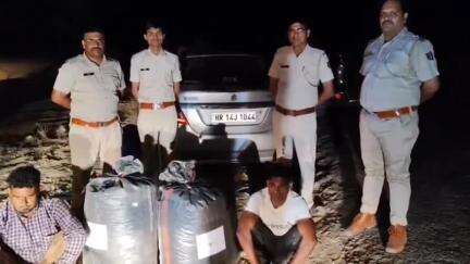 पूंगल: आरडी 697 के पास पुलिस ने कार से बरामद किया डोडा पोस्त, हरियाणा और पंजाब के दो तस्कर गिरफ्तार