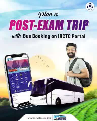 Books down, bags up!

Celebrate the end of exam season with a well-deserved group getaway—book your ride with Bus Booking on IRCTC Portal.