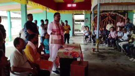 ঢেকিয়াজুলি ভাগ: দক্ষিণ শিঙৰীত ভাৰতীয় জনতা পাৰ্টিৰ উদ্যোগত নিৰ্বাচনী প্ৰচাৰ সভা অনুষ্ঠিত, উক্ত সভাত উপস্থিত থাকে মন্ত্ৰী অশোক সিংহল