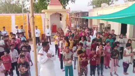 मोर्शी: संत गुणवंत बाबा टेकडी दरबार अंबाडा येथे, सुरू असलेल्या बाल संस्कार शिबिराला खासदार अनिलबोंडे यांनी दिली भेट
