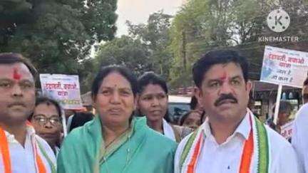 भानुप्रतापपुर: इंद्रावती नदी को बचाने के लिए कांग्रेस कमेटी ने चित्रकूट से शुरू की पदयात्रा, विधायक सावित्री मंडावी रहीं मौजूद