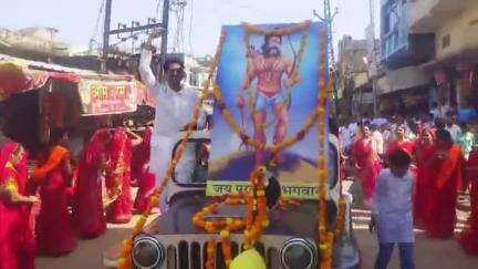 चिखली: चीख़ली कस्बे में भगवान परशुराम जयंती पर निकला जुलूस, हुआ महाप्रसाद