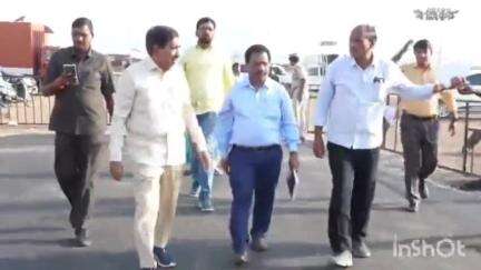 తాడికొండ: రాజధాని అమరావతి ప్రాంతంలో ప్రధాని నరేంద్ర మోడీ పర్యటన ఏర్పాట్లు పరిశీలించిన మంత్రి నారాయణ