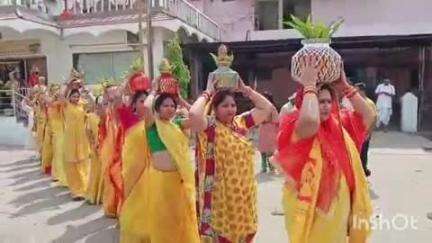 राजनांदगांव: शहर के प्रसिद्ध मां पाताल भैरवी मंदिर में निकाली गई कलश यात्रा