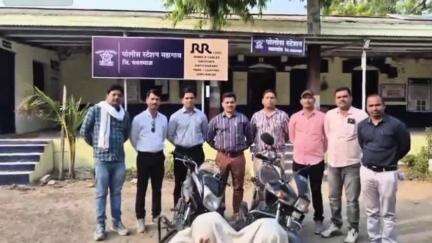 महागाव: तालुक्यातील खडका फाट्याजवळ दोन दुचाकी चोरटे स्थानिक गुन्हे शाखेच्या जाळ्यात, १ लाख ४० हजाराचा मुद्देमाल जप्त