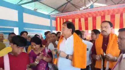 দিনহাটা ২: বাসন্তীরহাট বাজারে আয়োজিত জগন্নাথ পূজা ও নাম সংকীর্তনে অংশ নিলেন মন্ত্রী উদয়ন গুহ
