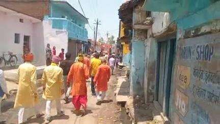 बरही: बरही क्षेत्र के अंतर्गत ग्राम नदावन में भव्य शोभा यात्रा