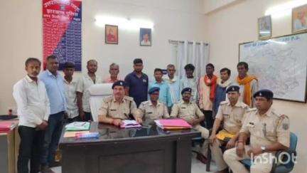 बिशुनपुरा: श्री बंशीधर नगर अनुमंडल क्षेत्र के सात थानों से 21 वारंटी गिरफ्तार