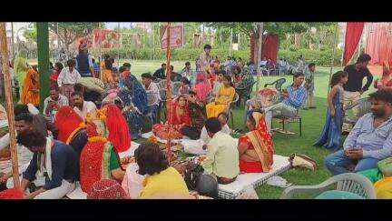 जयपुर: युवा संस्कृति राजस्थान युवा छात्र संस्था द्वारा आयोजित आठवां सामूहिक विवाह सम्मेलन, आठ जोड़े बने एक-दूसरे के हमसफर