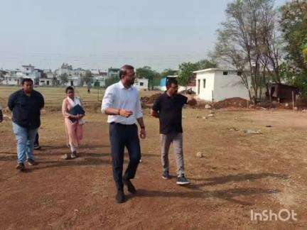 राजनांदगांव: शहर के एजुकेशन हब नालंदा परिसर के लिए स्थल और अन्य क्षेत्रों का कलेक्टर ने किया निरीक्षण