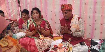 गंधवानी: कुक्षी में दशा वैष्णव पोरवाड़ समाज ने अक्षय तृतीया पर तुलसी विवाह समारोह का आयोजन किया, जिसमें 5 जोड़े शामिल हुए
