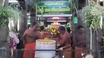 சாத்தூர்: இருக்கன்குடி மாரியம்மன் கோவில் உண்டியல் என்னும் பணியில் காணிக்கை ரூபாய் 41 லட்சம் கிடைத்தது