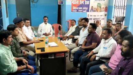 सिंघेश्वर: सिंहेश्वर थाना परिसर में रामनवमी को लेकर बैठक आयोजित