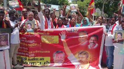 பாபநாசம்: பாபநாசம் அண்ணாசிலை அருகே வக்பு வாரிய திருத்த சட்டத்திற்கு எதிராக தவெக சார்பில் கண்டன ஆர்ப்பாட்டம்
