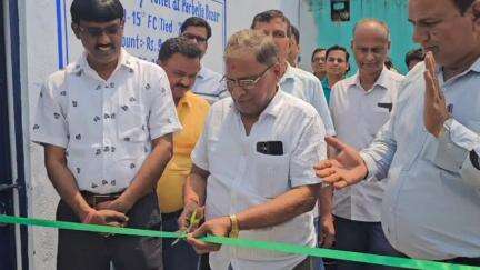 নিতুড়িয়া: পারবেলিয়া বাজার এলাকায় কমিউনিটি টয়লেট উদ্বোধনে উপস্থিত নিতুরিয়া পঞ্চায়েত সমিতির সভাপতি