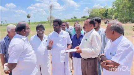 உடையார்பாளையம்: ஜெயங்கொண்டம்- செங்குந்தபுரத்தில் கைத்தறி நெசவு பூங்கா அமையவுள்ள மாற்று இடத்தை எம்எல்ஏ ஆய்வு