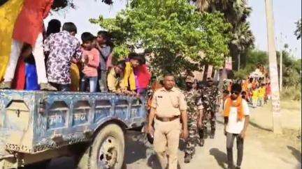हसनपुरा: हसनपुरा में निकली शोभा यात्रा