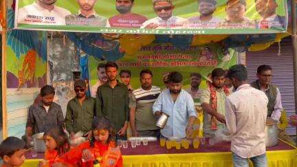 Lohardaga: Jmm Nagar committee, Lohardaga K taraf Se Ram Navami Julus me Program Rakha Gaya