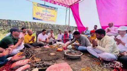 चकराता: हरिपुर में यमुना कृष्ण धाम का भूमि पूजन किया गया