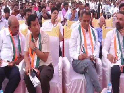 ಕೊಪ್ಪ: ಪಟ್ಟಣದಲ್ಲಿ ನಡೆದ ಗಾಂಧಿ ಭಾರತ ಸಮ್ಮಿಲನ‌ ಕಾರ್ಯಕ್ರಮದಲ್ಲಿ‌ ಸಚಿವ ಸಂತೋಷ್ ಲಾಡ್ ಭಾಗಿ
