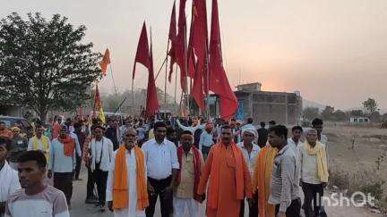पांडू: रामनवमी पर पांडु भगवामय हुआ, शोभायात्रा में गूंजे जय श्री राम के जयकारे