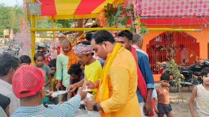 छातापुर: छातापुर में 24 घंटे का अष्ट्याम समापन
