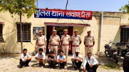 लवाण: लवाण थाना पुलिस ने विभिन्न मामलों में 6 जनों को किया गिरफ्तार