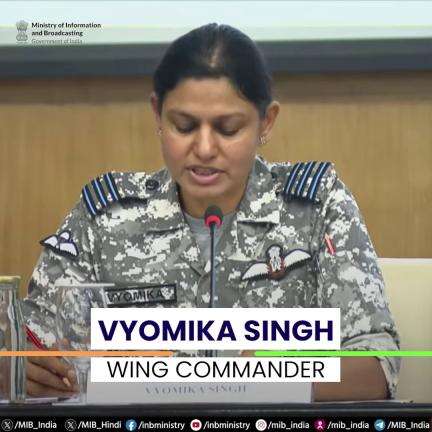 Pakistan attacked the civilian infrastructure in India - Wing Commander Vyomika Singh in a briefing on Operation Sindoor