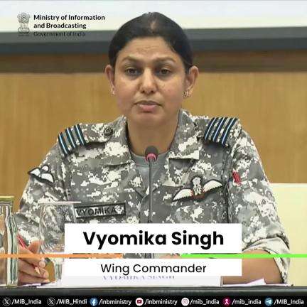 "India unequivocally rejects the false narratives being spread by Pakistan." - Wing Commander Vyomika Singh