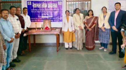 तालुका विधिक सेवा प्राधिकरण सक्ती द्वारा आयोजित की गई राष्ट्रीय लोक अदालत