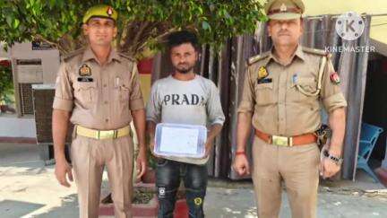 सिरसागंज: हाईवे स्थित पैगू सर्विस रोड से पुलिस टीम ने चैकिंग के दौरान एक अभियुक्त को अवैध असलहे सहित किया गिरफ्तार