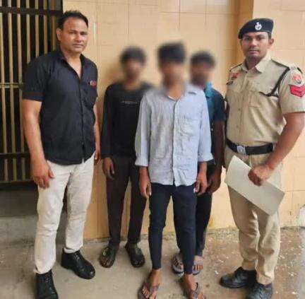 बहादुरगढ़: लाइनपार थाना पुलिस ने परचून के गोदाम में चोरी के मामले में तीन आरोपियों को गिरफ्तार किया